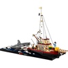 LEGO Ideas Jaws Set – Diorama Kit for Fans of the Classic Movie – Shark Toy – Movie Memorabilia Gift for Adults – Includes Orca Boat and Chief Brody, Hooper and Quint Minifigures – 21350
