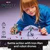 LEGO Marvel Iron Man & War Machine vs. Hammer Drones Building Toy – Pretend Play Set W/ 2 Toy Minifigures – Kids Building Blocks for Boys & Girls, Ages 7+ – Gift Idea for Birthdays – 76320
