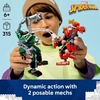LEGO Marvel Mech Battle: Spider-Man vs. Doc Ock Building Toys for Kids – Super Hero & Villain Poseable Mech Toys W/3 Marvel Minifigures for Kids & Fans, Ages 6+ – Gift Idea for Birthdays – 76338