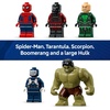 LEGO Marvel Spider-Man vs Hulk Epic Clash – Super Hero Building Toy for Boys & Girls, Ages 8+ – Includes 5 Minifigures & Hulk Figure – Spider-Man Toy for Fans – Gift for Birthdays – 76350