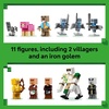 LEGO Minecraft Evoker Village Attack 21596 | Building Toys for Boys & Girls, Ages 9+, Sturdy Build for Pretend Play, 11 Minecraft Minifigures, 607 pieces, Gift for Gamers