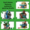LEGO Minecraft Mini Biomes Building & Pretend Play Toy for Boys & Girls – Video Game Playset & Toy Figures for Preteens, Ages 12 + – W/2 Minifigures & 3 Microfigures – Gift Idea for Birthdays – 21589
