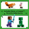 LEGO Minecraft Steve’s Taiga Adventure Building Toy for Boys & Girls – Video Game Playset & Toy Figures for Kids, Ages 6 + – W/2 Minifigures & 2 Pretend Play Animals – Gift Idea for Birthdays – 21583