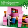 LEGO Minecraft The Baby Pig House Toy Figures and Playset – Building Minecraft Toy for Kids, Boys and Girls, Ages 7+ – Gift for Birthdays – with 2 Minifigures for Pretend Play – 21268