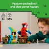 LEGO Minecraft The Parrot Houses Building Toy for Boys and Girls 8+ – Minecraft Video Game Kids Toy – Includes Jungle Ranger and Parrot Handler Minifigures and Accessories – 21282