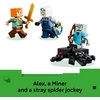 LEGO Minecraft the Pickaxe Mine Kids Toy – Building Set for Boys and Girls – Minecraft Toy for Gaming Fans 8+ – Includes Alex, Miner, and Stray Spider Jockey Minifigure – Birthday Gift Idea – 21277