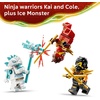 LEGO NINJAGO Kai and Cole’s Combiner Vehicles 71864 | Building Toys for Boys & Girls, Ages 7+, Toy Car & Motorcycle for Pretend Play, 3 Minifigures, 394 pieces, Gift for Birthdays