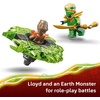 LEGO NINJAGO Loyd vs. Earth Monster Spinner Building Toy for Boys & Girls – Ninja Toy Figures & Playset for Kids, Ages 6+ – Includes 2 Minifigures for Pretend Play – Gift Idea for Birthdays – 71850