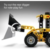 LEGO Technic Backhoe Loader Construction Toy – Building Toy Set for Boys and Girls, Ages 7+ – Educational Gift Idea for Kids Birthday with Usable Back Digger, Scoop, & Outriggers – 42197