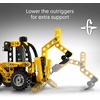 LEGO Technic Backhoe Loader Construction Toy – Building Toy Set for Boys and Girls, Ages 7+ – Educational Gift Idea for Kids Birthday with Usable Back Digger, Scoop, & Outriggers – 42197