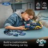 LEGO Technic Custom Garage Ford Mustang GT Car 42236 | Customizable Building Toys for Boys & Girls, Ages 10+, Toy Car for Display for Bedroom, 973 pieces, Gifts for Kids