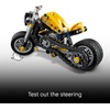 LEGO Technic Yellow Motorcycle Toy – Building Toy for Boys & Girls, Ages 7+ – Model Kit with Detailed Features – Bedroom Decor for Kids – Gift for Birthdays – 42225