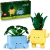 LEGO Botanicals Happy Plants Building Toy for Kids, Girls, and Boys 9+ – Playroom Decor for Desk or Shelf – Birthday Gift Idea for Young Gardeners – Artificial Indoor Plant for Play & Display – 10349