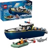 LEGO City Police Boat Chase Building Toy for Kids – Pretend Play Set for Boys & Girls, Ages 6+ – Building Blocks W/ 2 Floating Boat Toys for Playtime & Bath Time – Gift Idea for Birthdays- 60456