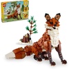 LEGO Creator 3 in 1 Forest Animals Red Fox Toys – Building Toys for Kids, Boys & Girls, Ages 9+ – W/ 3 Building Options into Fox, Owl, or Squirrel – Gift for Birthdays – 31154
