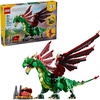 LEGO Creator 3 in 1 Medieval Dragon Toy – Building Toy with 3 Build Options, Dragon, Sea Serpent, or Phoenix – Fantasy Set for Kids, Boys and Girls, Ages 9+ – Gift Idea for Birthdays – 31161