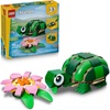 LEGO Creator 3 in 1 Turtle with a Water Lily Flower Building Toy for Girls & Boys – Kids Build a Chameleon, Frog, or Turtle Toy Figure – Gift Idea for Animal Lovers, Ages 7+ – 31377