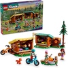 LEGO Friends Adventure Camp Cozy Cabins Camping Toy, Kids’ Nature Playset, Pretend Play Toy with 3 Mini Doll Characters and a Fox Figure, Birthday Gift Idea for 7 Year Olds and Up, 42624