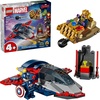 LEGO Marvel Captain America vs. Thanos Building Toy – Pretend Play Set for Boys & Girls, Ages 4+ – Kids Building Blocks W/ 2 Super Hero Toy Minifigures – Gift Idea for Birthdays – 76319