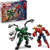 LEGO Marvel Mech Battle: Spider-Man vs. Doc Ock Building Toys for Kids – Super Hero & Villain Poseable Mech Toys W/3 Marvel Minifigures for Kids & Fans, Ages 6+ – Gift Idea for Birthdays – 76338