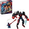LEGO Marvel Miles Morales Mech vs. Spider-Man 2099 Building Toy for Boys & Girls – Poseable Super Hero Mech & 2 Marvel Minifigures for Kids & Fans, Ages 6+ – Gift Idea for Birthdays – 76337