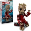 LEGO Marvel Ravager Jumpsuit Groot Building Toy for Boys & Girls, Ages 10+ – Posable Display & Play Figure W/Detonator Device – Gift Idea for Birthdays – 76341