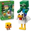 LEGO Minecraft Chicken Jockey 21582 | Building Toys for Boys & Girls, Ages, 9+, Display for Bedroom, 344 pieces, Gift for Birthdays