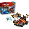 LEGO NINJAGO Kai and Cole’s Combiner Vehicles 71864 | Building Toys for Boys & Girls, Ages 7+, Toy Car & Motorcycle for Pretend Play, 3 Minifigures, 394 pieces, Gift for Birthdays