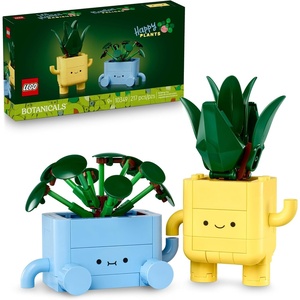 LEGO Botanicals Happy Plants Building Toy for Kids, Girls, and Boys 9+ – Playroom Decor for Desk or Shelf – Birthday Gift Idea for Young Gardeners – Artificial Indoor Plant for Play & Display – 10349