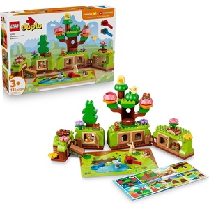 LEGO DUPLO Town Discovery Forest with Wild Animals 10480 | Preschool Building Toys for Toddlers, Ages 3+, Sturdy Build for Pretend Play, Fine Motor Skills, 131 pieces, Gift Idea