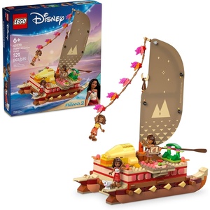 LEGO Disney Moana’s Adventure Canoe Building Toy Set – Pretend Play Toy Boat for Kids, Girls & Boys, Ages 6+ – Disney Gift Idea for Fans of Moana – 43270
