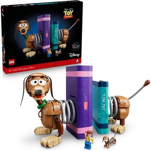 LEGO Disney and Pixar Toy Story Slinky Dog Bookends – Building Set for Adults, Ages 18+ – Disney Gifts for Fans – Bedroom, Shelf or Office Decor – 43301