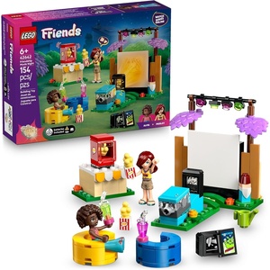 LEGO Friends Friendship Movie Night Pretend Play Building Toy – Interactive Storytelling Playset for Girls & Boys, Ages 6+ – Includes Paisley and Aliya Minidolls – Gift Idea for Birthdays – 42642