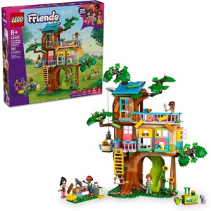 LEGO Friends Friendship Tree House Hangout – Building Toy Playset for Kids, Girls and Boys, Ages 8+ – Pretend Play Gift Idea for Birthdays – with 4 Minidolls and 2 Animal Figures – 42652