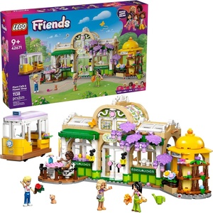 LEGO Friends Plant Café & Flower Shop Pretend Play Building Toy – Playset with 4 Minidolls and Cat Toy for Creative Storytelling – Birthday Gift Idea for Girls and Boys, Ages 9 and Up – 42671