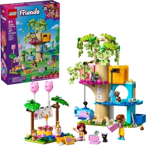 LEGO Friends Tree House Building Toy – Pretend Play Building Blocks with Cat Toys & 2 Minidolls, Creative Storytelling Toy for Girls and Boys Ages 9+, Gift Idea – 42666