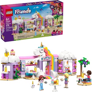 LEGO Friends Unicorn Dream Café Building Toy for Girls & Boys – Pretend Playset for Kids, Ages 6+ – Gift for Birthdays – W/Paisley, Aliya, & Iza Minidolls & Accessories – 42684
