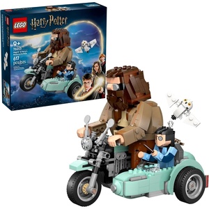 LEGO Harry Potter Hagrid & Harry’s Motorcycle Ride Building Toy – Kids Motorcycle Toy for Boys and Girls, Harry Potter Fans, Ages 9+ – Gift Idea for Birthdays – 76443