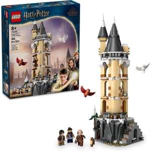 LEGO Harry Potter Hogwarts Castle Owlery Toy, Wizarding World Fantasy Toy for Girls and Boys, Harry Potter Castle Playset with 3 Characters, Birthday Gift Idea for Kids Ages 8 and Up, 76430