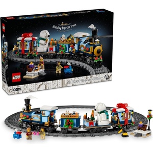 LEGO Icons Holiday Express Train Building Set for Adults, Ages 18+ – Seasonal Home Decor for Bedroom or Book Shelf – Christmas Train W/Track & 4 Minifigures – Gift Idea for Holidays – 10361