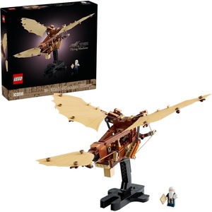 LEGO Icons Leonardo da Vinci’s Flying Machine DIY Kit – Ornithopter Building Set for Adults, Ages 18+ – Craft for Home or Office Decor with Display Stand – Gift Idea – 10363