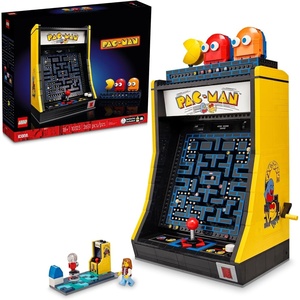 LEGO Icons PAC-Man Arcade Building Sets for Adults – Collectible Office, Shelf, or Bedroom Decor – Gifts for Men & Women – W/Moving Handle to Recreate Game – 10323