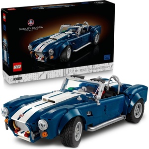 LEGO Icons Shelby Cobra 427 S/C Car Building Set for Adults – Bedroom, Office, or Book Shelf Decor for Sports Car Fans, Ages 18+ – Gift Idea for Birthdays – 10357
