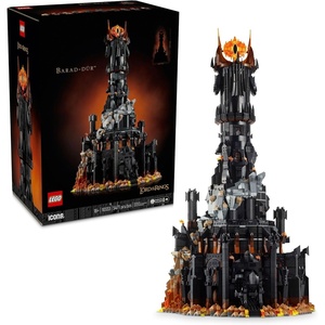 LEGO Icons The Lord of The Rings: Barad-dûr Building Set for Adults – The Lord of The Rings Collectible for Fans – Includes 10 Minifigures – Gift for Men and Women – 10333