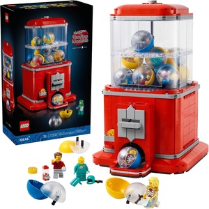 LEGO Ideas Minifigure Vending Machine Building Set for Adults – Creative Office Decor or Home Book Shelf Display – Capsule Dispensing Toy – Nostalgic Gift for Men and Women, 18+ – 21358