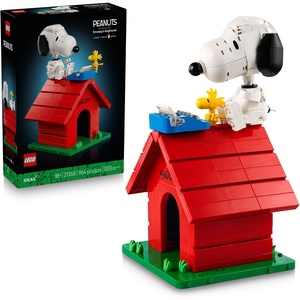 LEGO Ideas Peanuts: Snoopy’s Doghouse 21368 | Collectible Building Set for Adults, Ages 18+, Relaxation Activity, Display for Home Office & Bedroom, 964 pieces