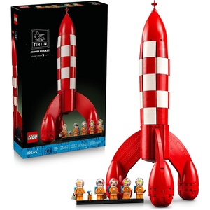 LEGO Ideas Tintin Moon Rocket – Building Set for Adults, Ages 18+ – Collectible Kit for Fans – Bedroom or Home Office Decor – Gifts for Comic Lovers – 21367