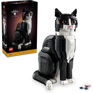 LEGO Ideas Tuxedo Cat – Building Sets for Adults, Ages 18+ – DIY Crafts Kit for Home Decor, Living Room or Bedroom – Gift for Animal Lovers – 21349