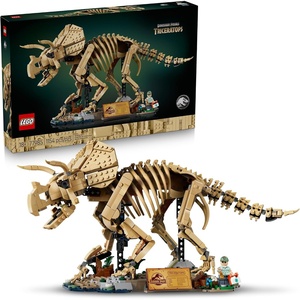 LEGO Jurassic World Dinosaur Fossils: Triceratops 77985 | Building Set for Adults, Ages 18+, Posable Dinosaur Fossil Display, Bedroom or Home Office Decor, 1154 pieces, Gift Ideas