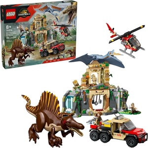 LEGO Jurassic World Spinosaurus & Quetzalcoatlus Air Mission – Dinosaur Toy for Kids – Pretend Play Building Toy with Dinosaur Figurines for Girls and Boys, 8+ – Birthday or Any-Time Gift Idea – 76976